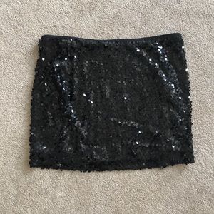 Express black skirt